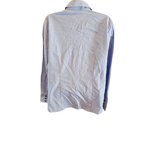 NWT talbots sz 16 chambray blue long sleeve Career business casual button up NEW - Picture 2 of 8